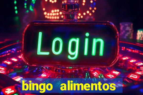 bingo alimentos para imprimir